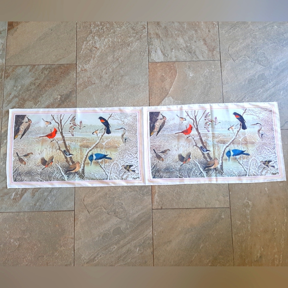 1979 Wildlife Federation Bird Themed Scarf